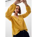 Klassische Bluse von QS, in der Farbe Gelb, aus Viskose, andere Perspektive, Vorschaubild