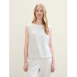 Tanktop von Tom Tailor, in der Farbe Weiss, aus Polyester, andere Perspektive, Vorschaubild