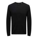 Sweatshirt von Only & Sons, in der Farbe Schwarz, aus Baumwolle, andere Perspektive, Vorschaubild