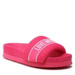 Pantolette von Love Moschino, in der Farbe Rosa, aus Stoff, andere Perspektive, Vorschaubild