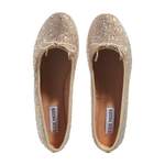 Klassische Ballerina von Steve Madden, in der Farbe Gold, aus Textil, andere Perspektive, Vorschaubild