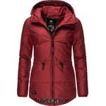 Winterjacke von Ragwear, in der Farbe Rot, aus Fleece, andere Perspektive, Vorschaubild