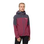 Regenjacke von Jack Wolfskin, in der Farbe Lila, aus Polyester, andere Perspektive, Vorschaubild