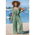 Grüner Jersey-Jumpsuit der Marke CUPSHE