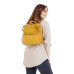 Cityrucksack von Samantha Look, in der Farbe Gelb, aus Leder, andere Perspektive, Vorschaubild