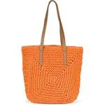 Schultertasche von styleBREAKER, in der Farbe Orange, andere Perspektive, Vorschaubild