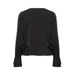 Klassische Bluse von Ichi, in der Farbe Schwarz, aus Polyester, andere Perspektive, Vorschaubild