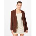 Jackenblazer von Pieces, in der Farbe Braun, aus Polyester, andere Perspektive, Vorschaubild