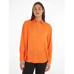 Bluse von Calvin Klein, in der Farbe Orange, aus Polyester, andere Perspektive, Vorschaubild