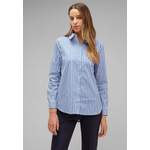 Longbluse von Street One, in der Farbe Blau, aus Baumwolle, andere Perspektive, Vorschaubild