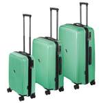 Kofferset von Packenger, in der Farbe Grün, andere Perspektive, Vorschaubild