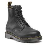 Schnürstiefelette von Dr. Martens, in der Farbe Schwarz, aus Textil, andere Perspektive, Vorschaubild