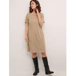 Jerseykleid von Kaffe, in der Farbe Beige, andere Perspektive, Vorschaubild