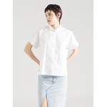 Bluse von Boss, in der Farbe Weiss, andere Perspektive, Vorschaubild