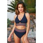 Marineblaues Bikini-BH-Set der Marke CUPSHE