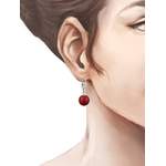Ohrhänger von Schöner-SD, in der Farbe Rot, andere Perspektive, Vorschaubild