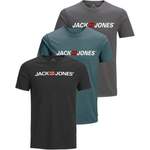 T-Shirt von jack & jones, in der Farbe Schwarz, andere Perspektive, Vorschaubild