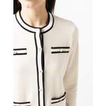 Strickjacke von TORY BURCH, in der Farbe Weiss, aus Wolle, andere Perspektive, Vorschaubild