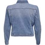 Jeansjacke von ONLY CARMAKOMA, in der Farbe Blau, aus Polyester, andere Perspektive, Vorschaubild