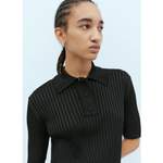 Poloshirt von Jil Sander, in der Farbe Schwarz, aus Viskose, andere Perspektive, Vorschaubild