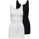 Tanktop von Only, in der Farbe Weiss, aus Jersey, andere Perspektive, Vorschaubild