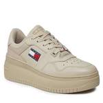 Plateau Sneaker von Tommy Jeans, in der Farbe Beige, aus Kunststoff, andere Perspektive, Vorschaubild