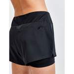 Sportshorts von Craft, in der Farbe Schwarz, aus Polyester, andere Perspektive, Vorschaubild