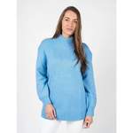 Rollkragenpullover von Silvian Heach, in der Farbe Blau, aus Alpaka, andere Perspektive, Vorschaubild