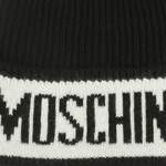 Strickmütze von Moschino, in der Farbe Schwarz, aus Cashmere, andere Perspektive, Vorschaubild