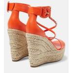 Espadrille von Christian Louboutin, in der Farbe Orange, andere Perspektive, Vorschaubild