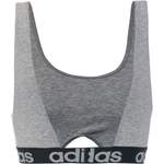 Sport-BH von Adidas, in der Farbe Grau, aus Naturfaser, andere Perspektive, Vorschaubild