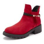 Chelsea-Boot von Lascana, in der Farbe Rot, aus Microfaser, andere Perspektive, Vorschaubild