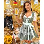 Dirndl von Funspread, in der Farbe Grün, andere Perspektive, Vorschaubild