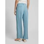 Weite Hose von Weekend Max Mara, in der Farbe Blau, aus Leinen, andere Perspektive, Vorschaubild