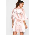 Bridesmaid Satin-Morgenmantel der Marke boohoo