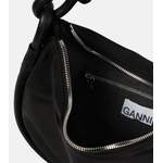 Schultertasche von Ganni, in der Farbe Schwarz, aus Textil, andere Perspektive, Vorschaubild