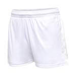 Sportshorts von Hummel, in der Farbe Weiss, aus Polyester, andere Perspektive, Vorschaubild