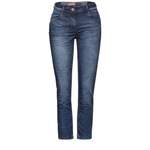 5-Pocket-Jeans von cecil, in der Farbe Blau, aus Polyester, andere Perspektive, Vorschaubild