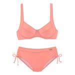 Bikini von Lascana, in der Farbe Orange, aus Elasthan, andere Perspektive, Vorschaubild