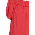 Klassische Bluse von Louche, in der Farbe Rot, aus Viskose, andere Perspektive, Vorschaubild