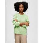 Rundhalspullover von Selected Femme, in der Farbe Grün, aus Polyester, andere Perspektive, Vorschaubild