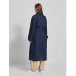 Trenchcoat von Vero Moda Outdoor, in der Farbe Blau, aus Baumwolle, andere Perspektive, Vorschaubild