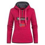 Hoodie von Geographical Norway, in der Farbe Rosa, andere Perspektive, Vorschaubild