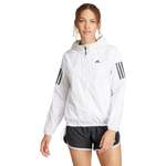 Laufjacke von Adidas, in der Farbe Weiss, aus Polyester, andere Perspektive, Vorschaubild