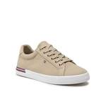 Sneaker von Tommy Hilfiger, in der Farbe Beige, aus Stoff, andere Perspektive, Vorschaubild