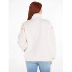 Sweatjacke von Tommy Jeans, in der Farbe Weiss, aus Polyester, andere Perspektive, Vorschaubild