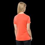 T-Shirt von Jack Wolfskin, in der Farbe Orange, aus Jersey, andere Perspektive, Vorschaubild