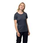 T-Shirt von Jack Wolfskin, in der Farbe Blau, aus Polyester, andere Perspektive, Vorschaubild