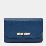 Portemonnaie von Miu Miu Pre-owned, in der Farbe Blau, aus Metall, andere Perspektive, Vorschaubild