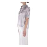 Klassische Bluse von Dondup, in der Farbe Grau, aus Acetat, andere Perspektive, Vorschaubild